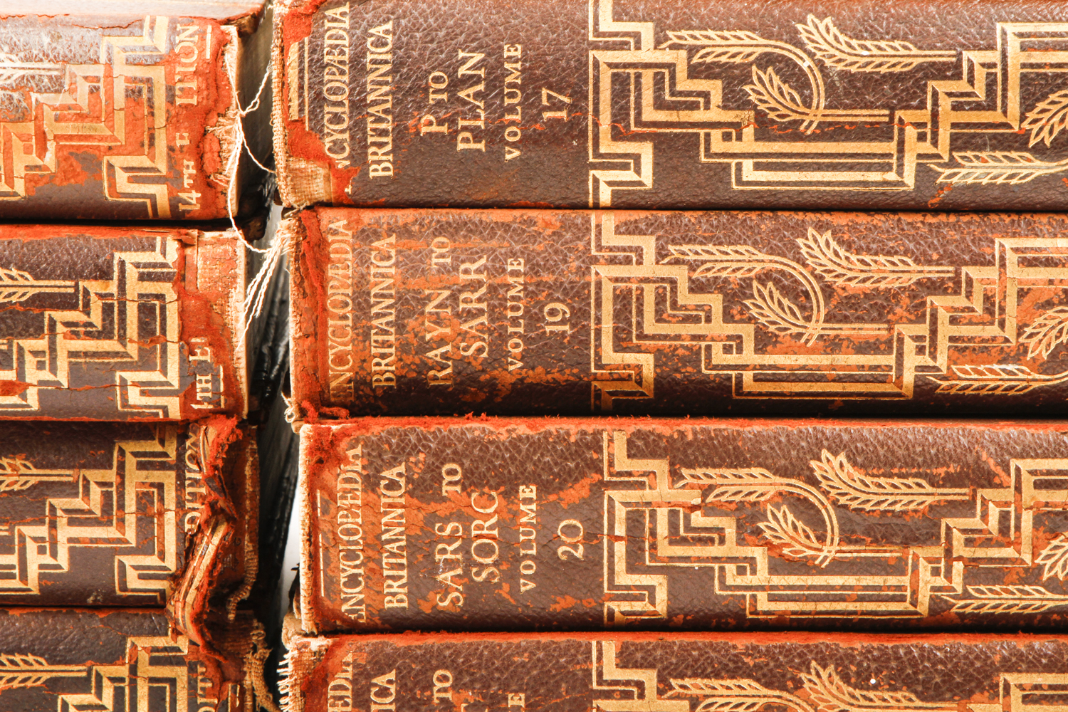 Selection of "Encyclopedia Britannica" 14th Edition Volumes