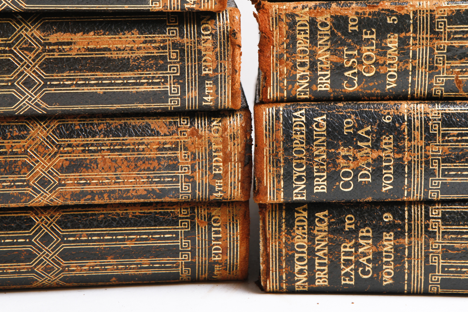 Volumes From "The Encyclopedia Britannica" Fourteenth Edition