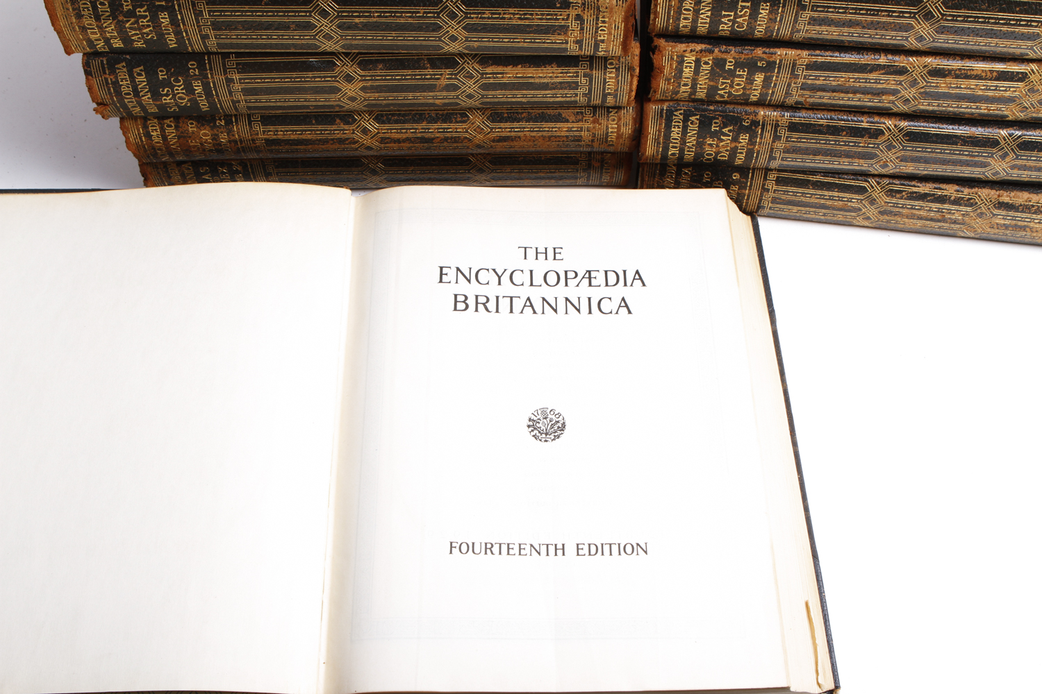 Volumes From "The Encyclopedia Britannica" Fourteenth Edition