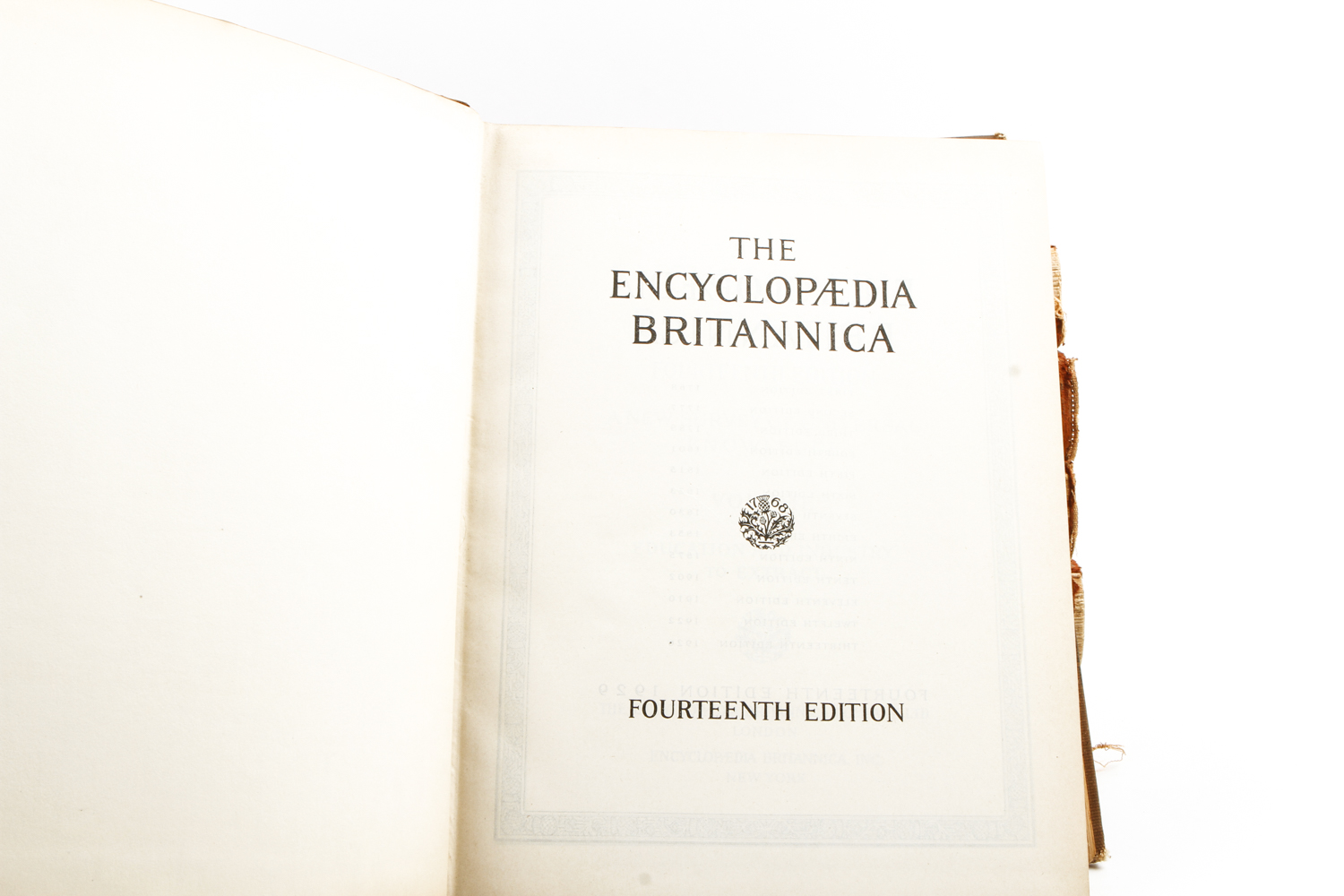 Selection of "Encyclopedia Britannica" 14th Edition Volumes