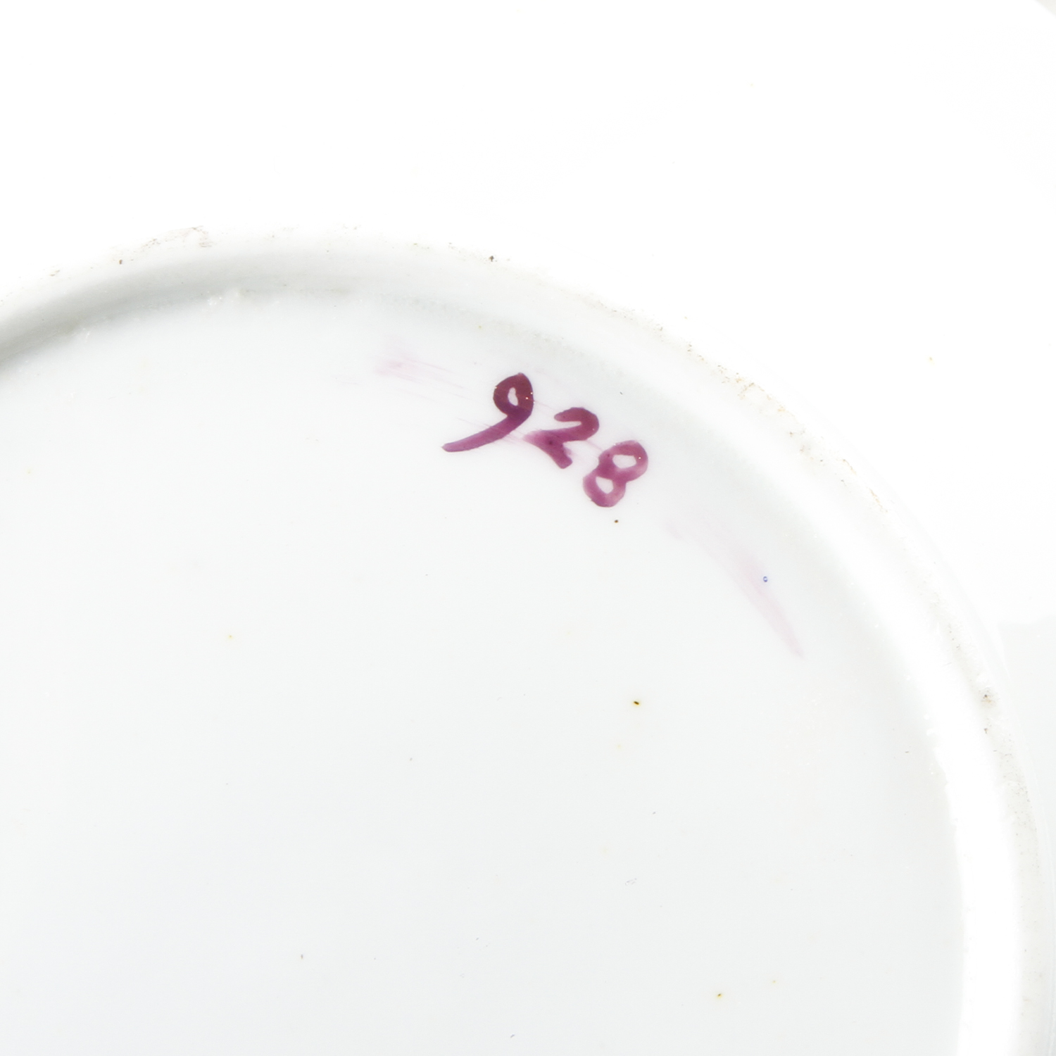 Collection of Antique English Pink Lustreware Tea Cups and Dishes