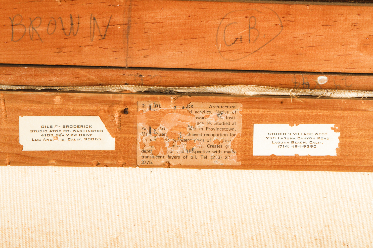 Carl Broderick Oil on Canvas