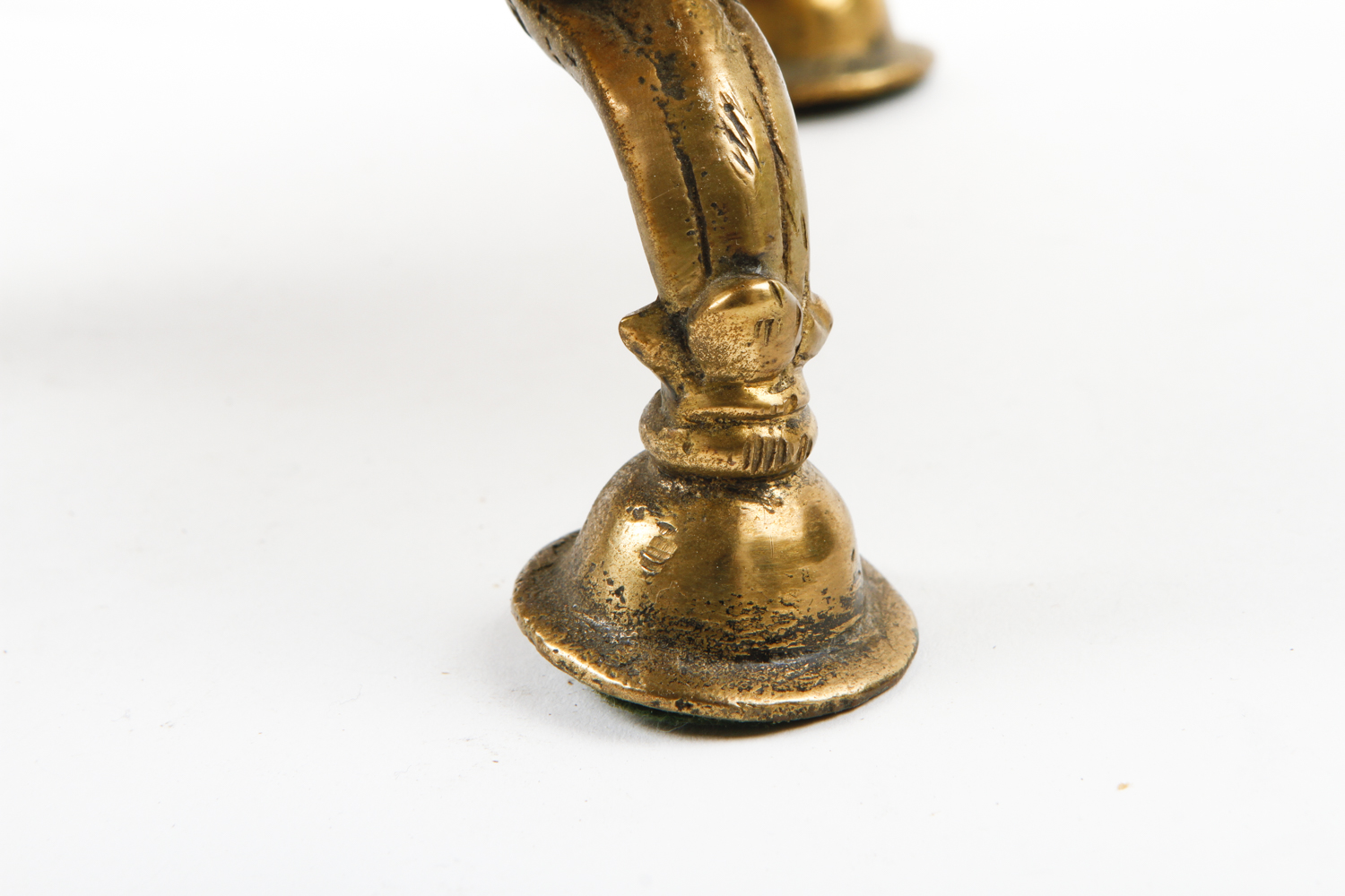 19th Century Brass Pricket Candlestick Repurposed Into a Table Lamp