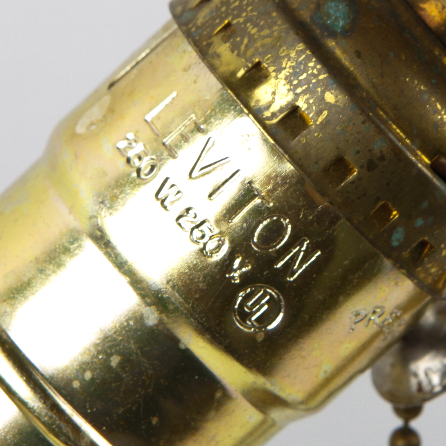 Vintage Black Glass and Gilt Metal Table Lamp