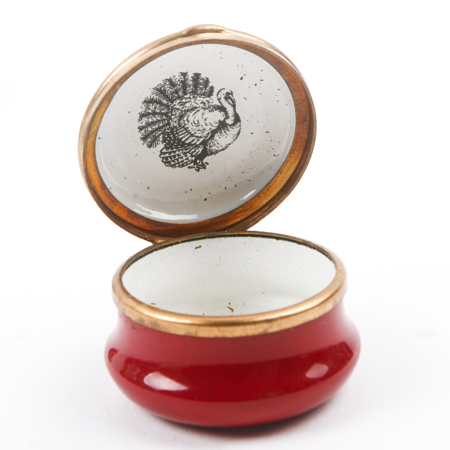 Four Enamel Trinket Boxes