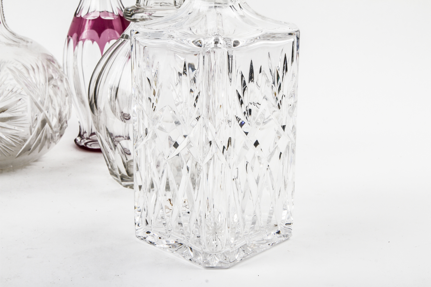Assortment of Glass Decanters