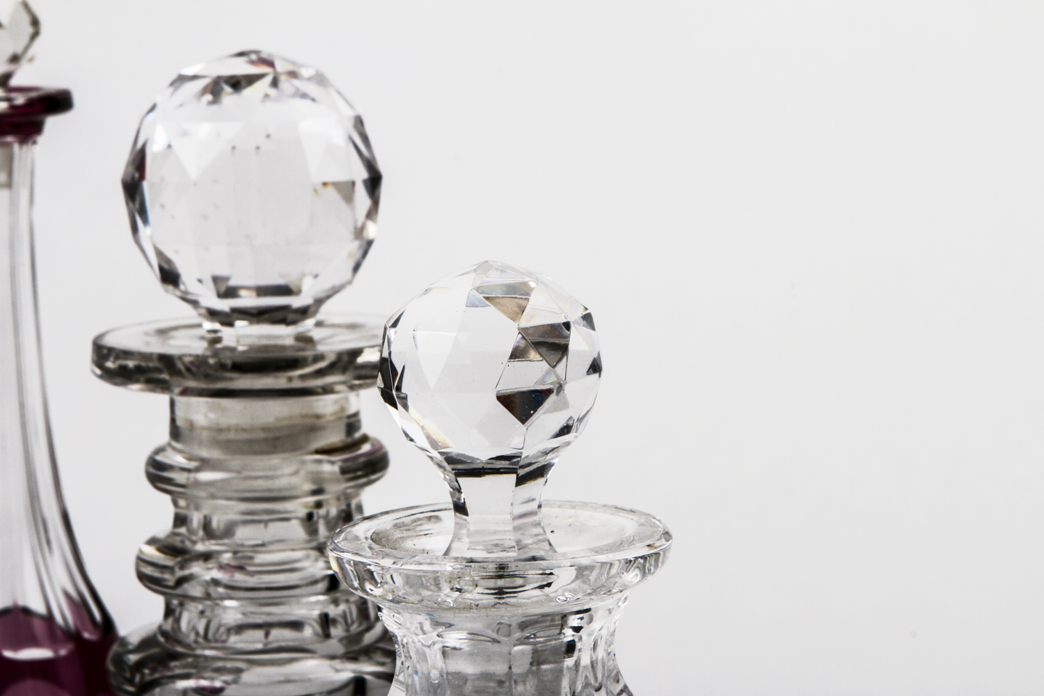 Assortment of Glass Decanters