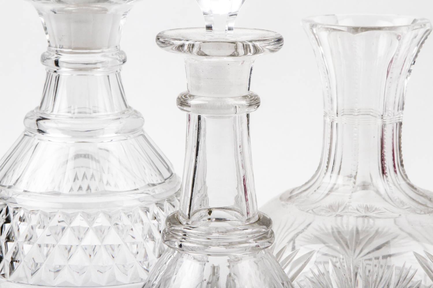 Assortment of Glass Decanters