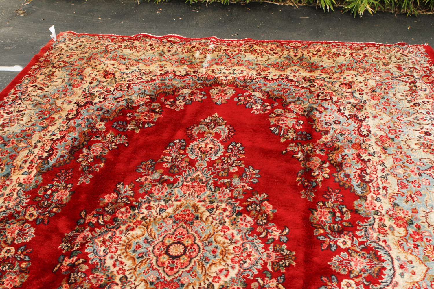 Hand-Knotted Wool Kerman Area Rug