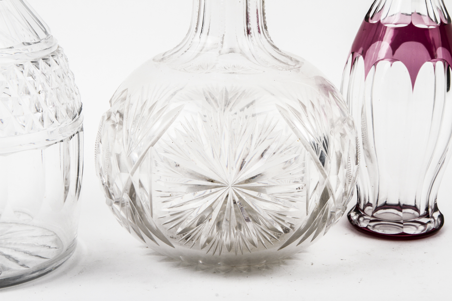 Assortment of Glass Decanters
