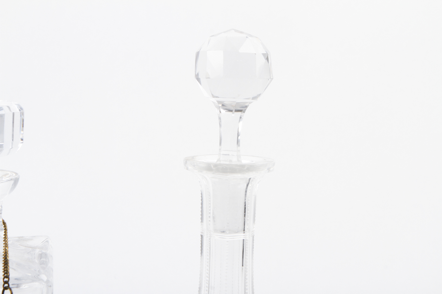 Collection of Cut Glass Liquor Decanters