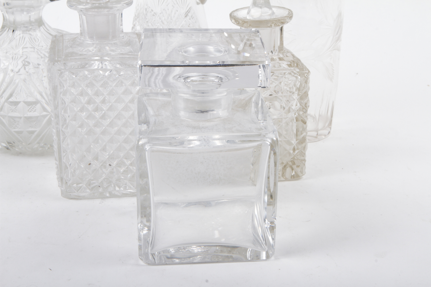 Antique Cut Glass Perfume Bottles and Cruets