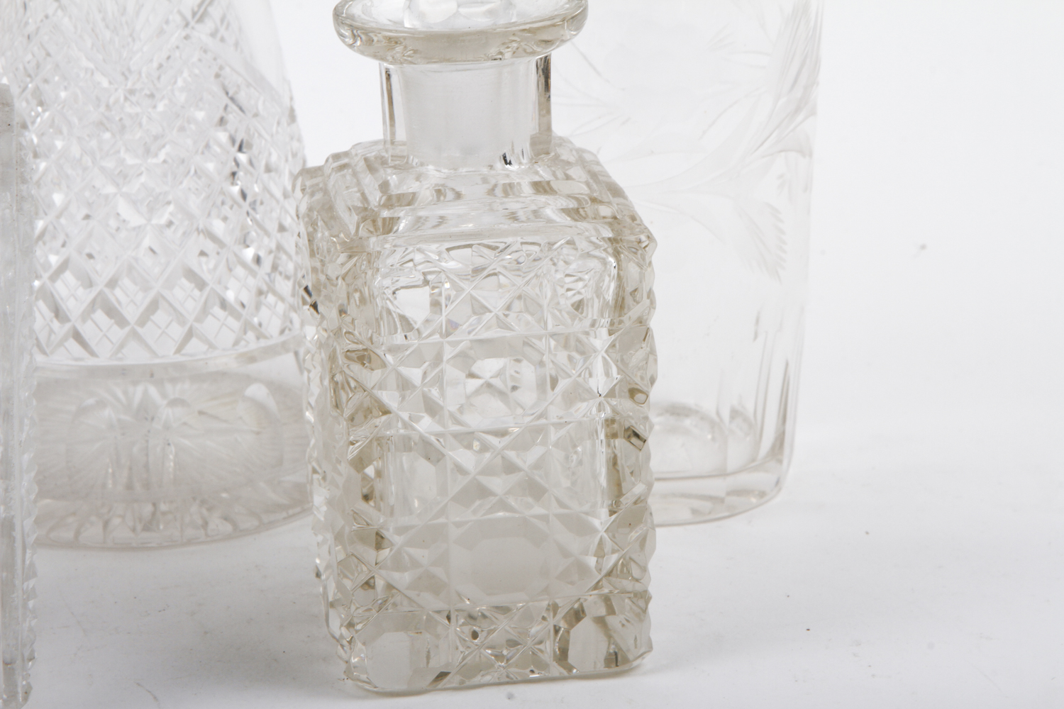 Antique Cut Glass Perfume Bottles and Cruets