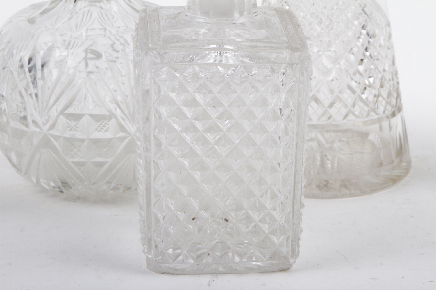 Antique Cut Glass Perfume Bottles and Cruets