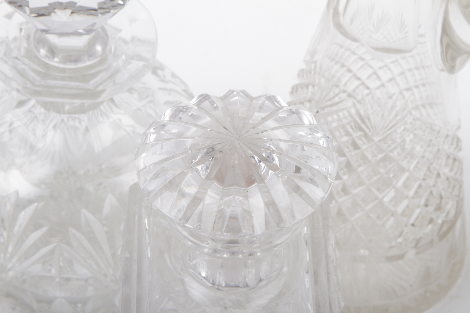 Antique Cut Glass Perfume Bottles and Cruets