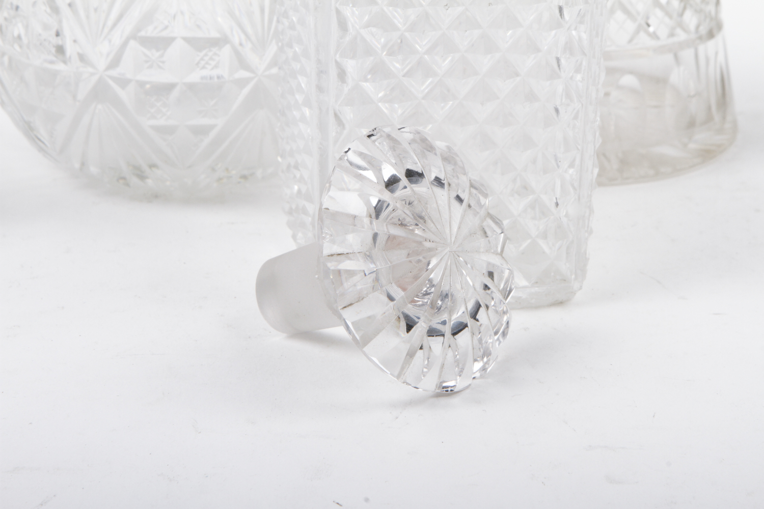 Antique Cut Glass Perfume Bottles and Cruets