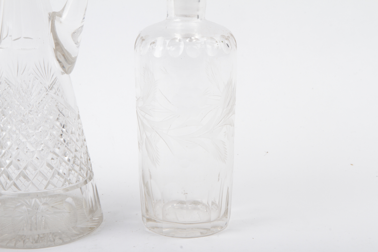 Antique Cut Glass Perfume Bottles and Cruets