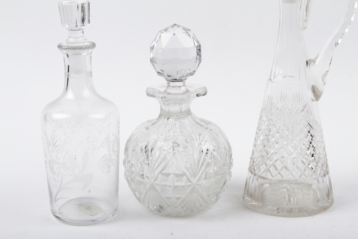 Antique Cut Glass Perfume Bottles and Cruets