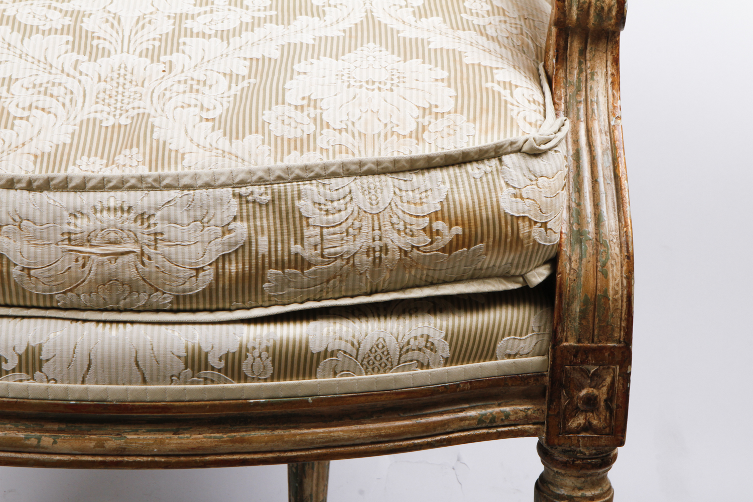 Louis XVI Style Balloon Back Armchair by Nancy Corzine