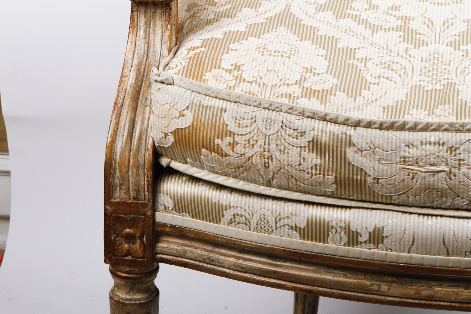 Louis XVI Style Balloon Back Armchair by Nancy Corzine