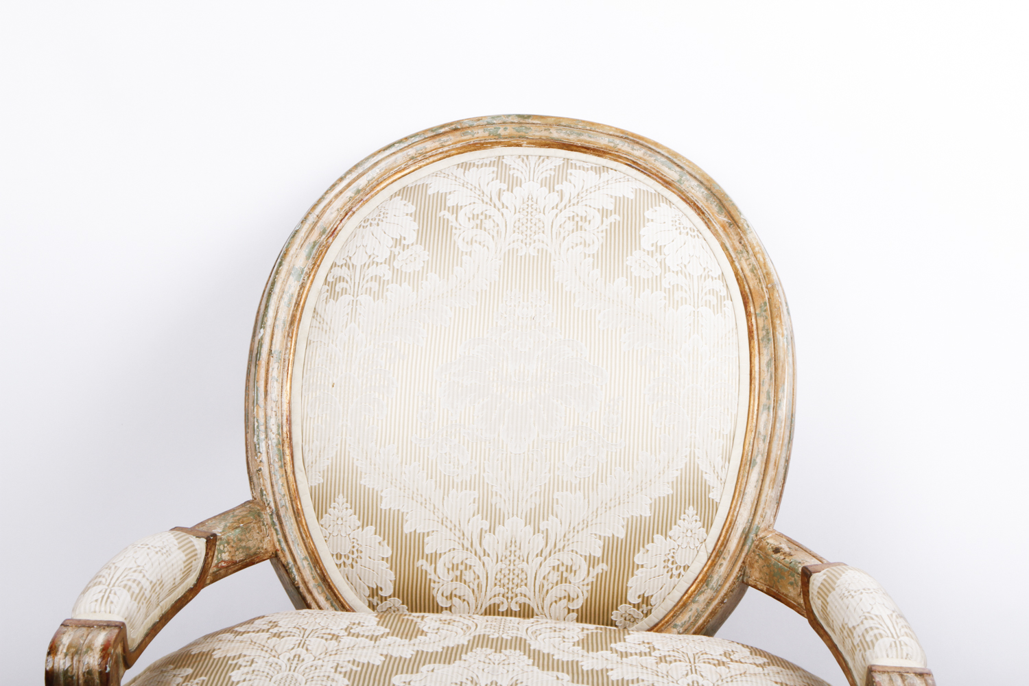 Louis XVI Style Balloon Back Armchair by Nancy Corzine