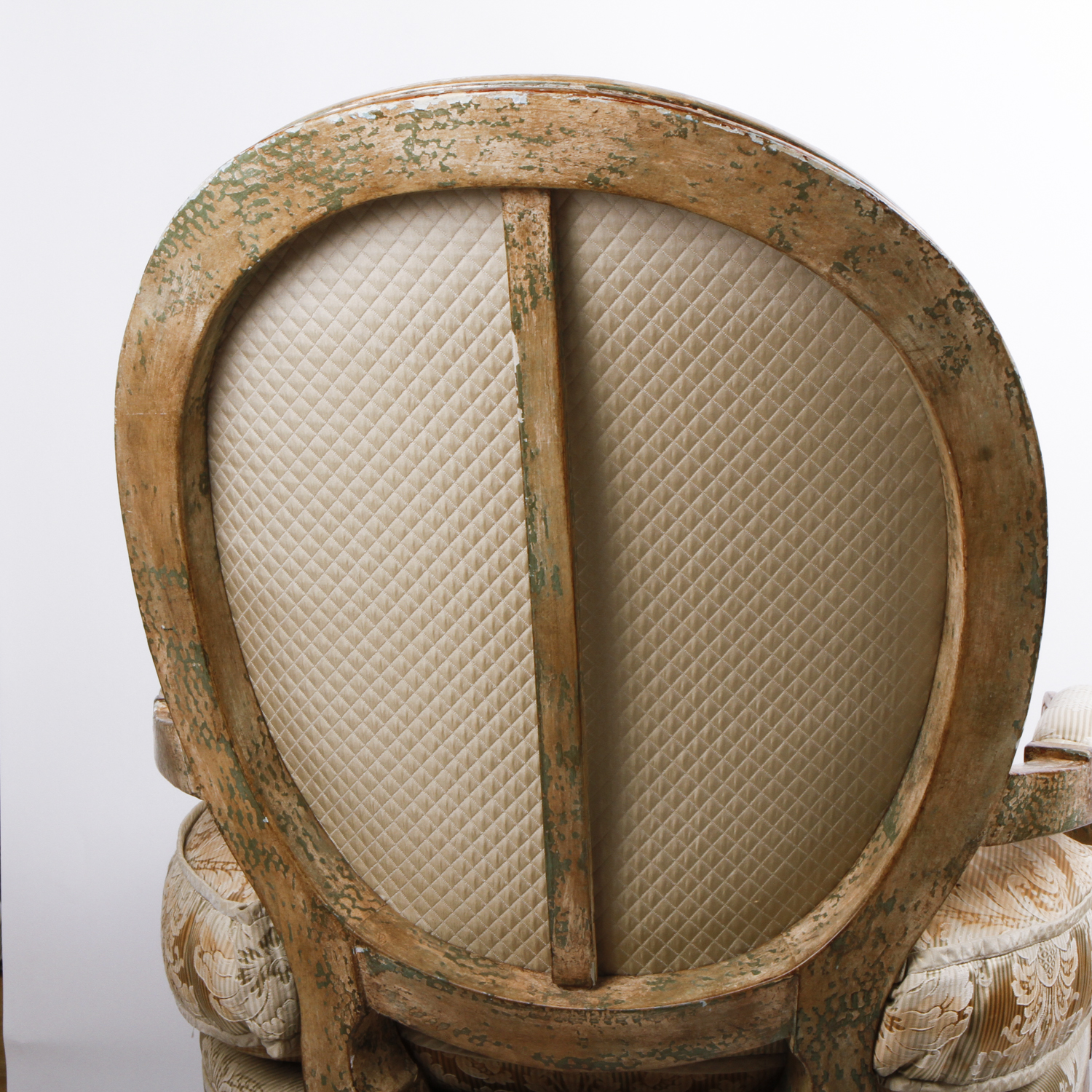 Louis XVI Style Balloon Back Armchair by Nancy Corzine