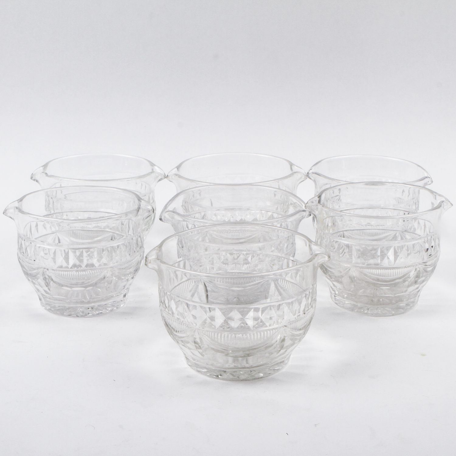 Set of Antique Glass Wine Rinsers