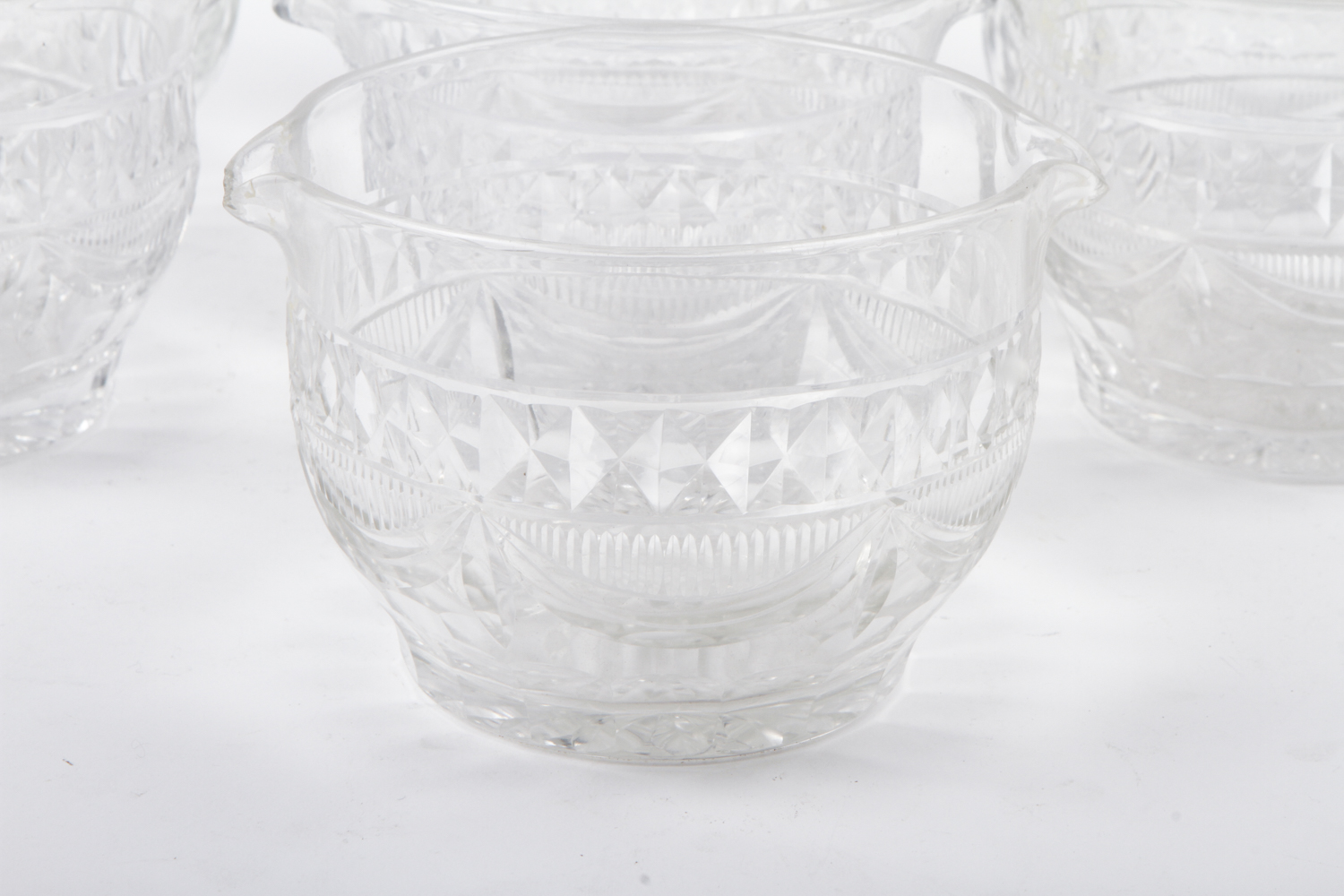 Set of Antique Glass Wine Rinsers