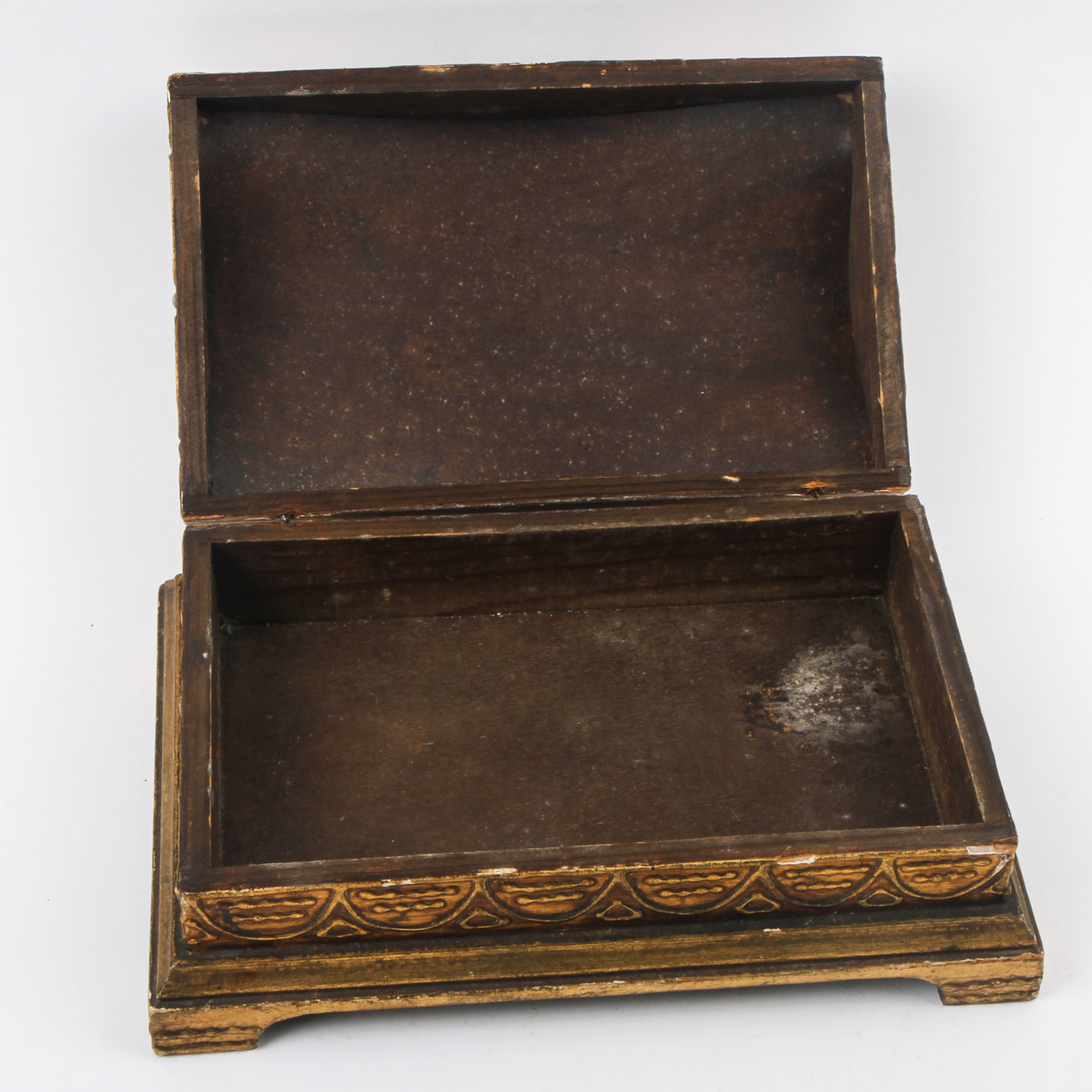 Italian Florentine Painted Trinket Box