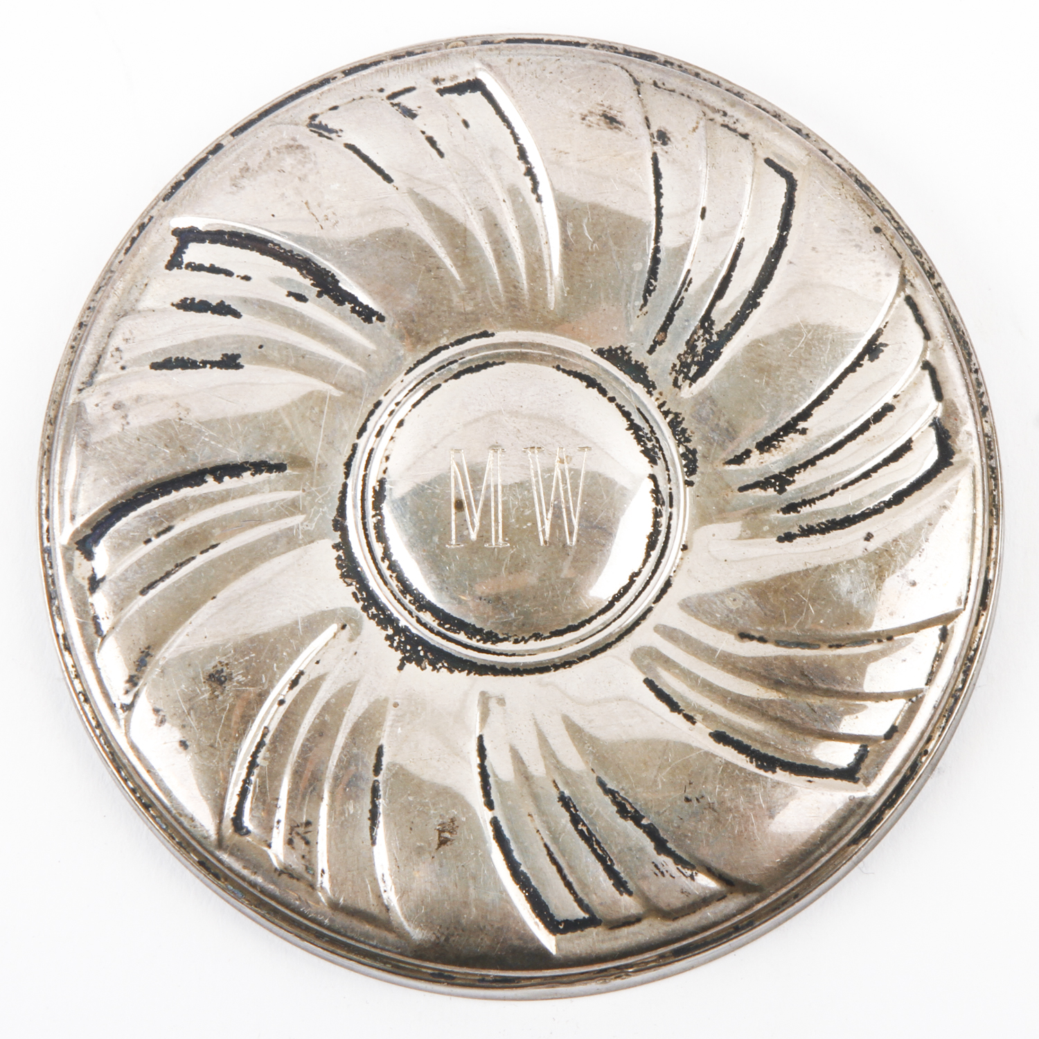 Towle Sterling Compact Mirror with Monogram