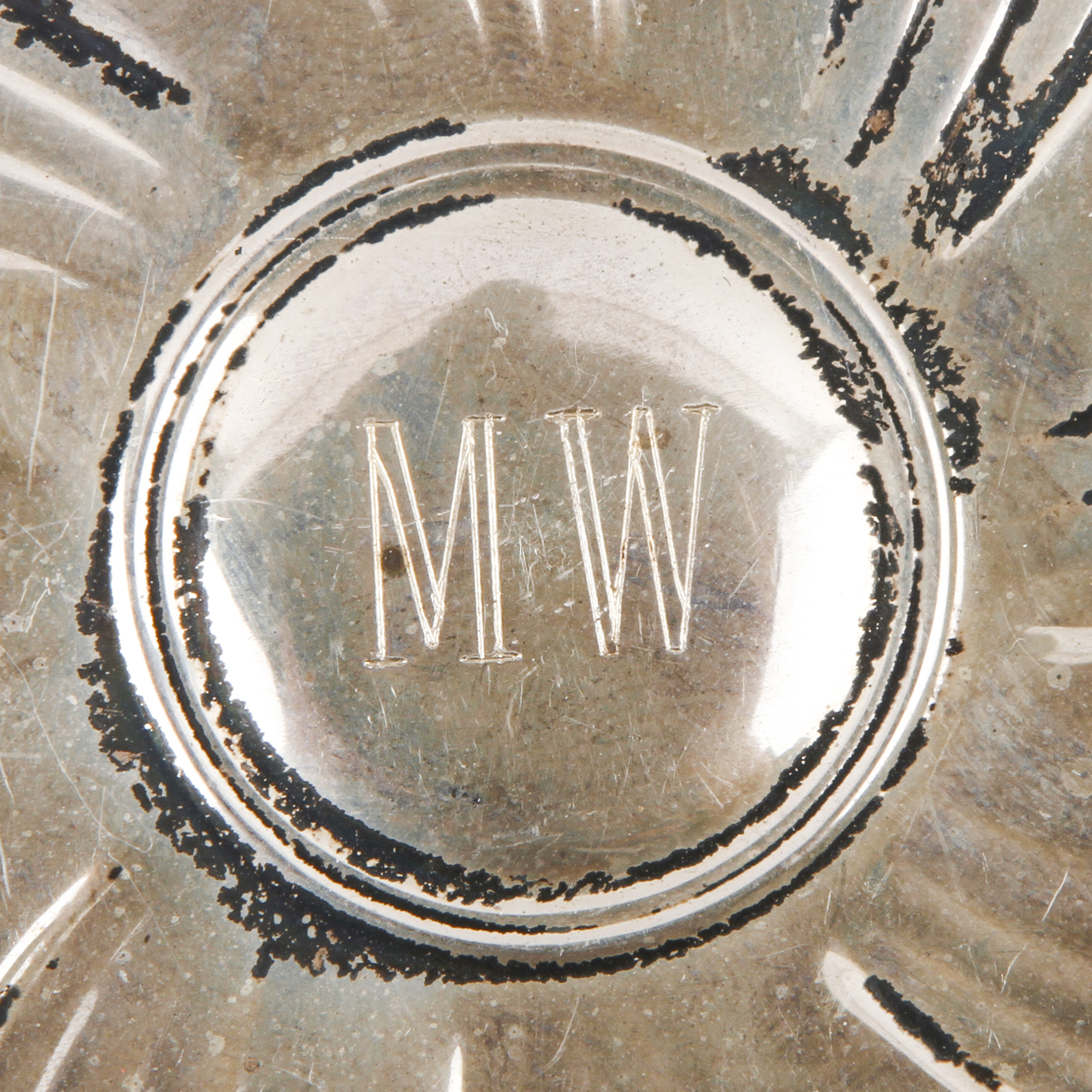 Towle Sterling Compact Mirror with Monogram