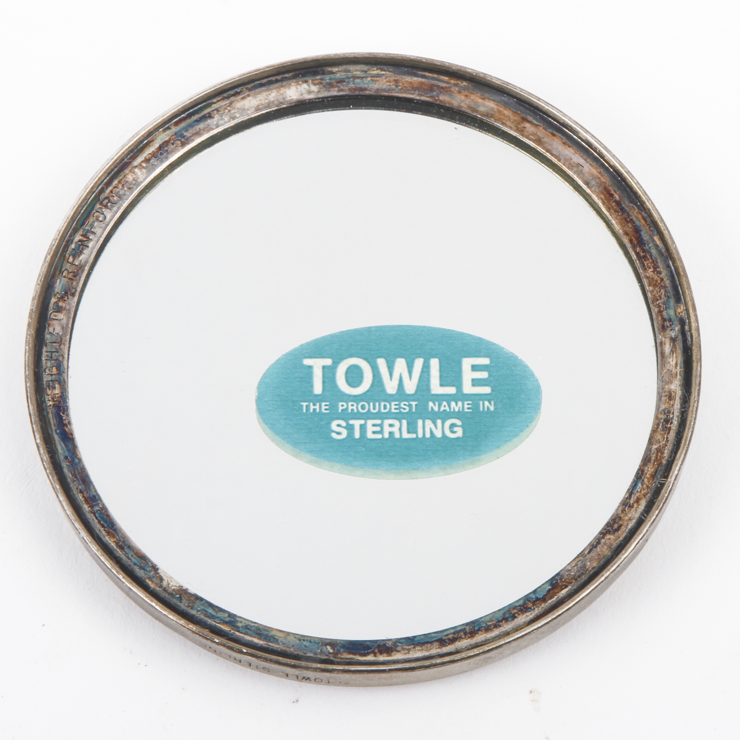 Towle Sterling Compact Mirror with Monogram