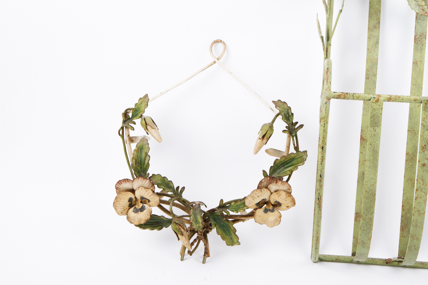 Iron Magazine Rack and Wall Hanging