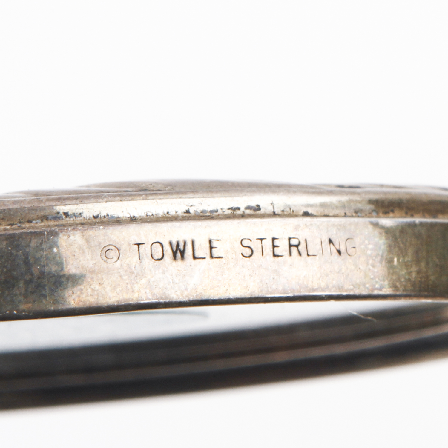 Towle Sterling Compact Mirror with Monogram