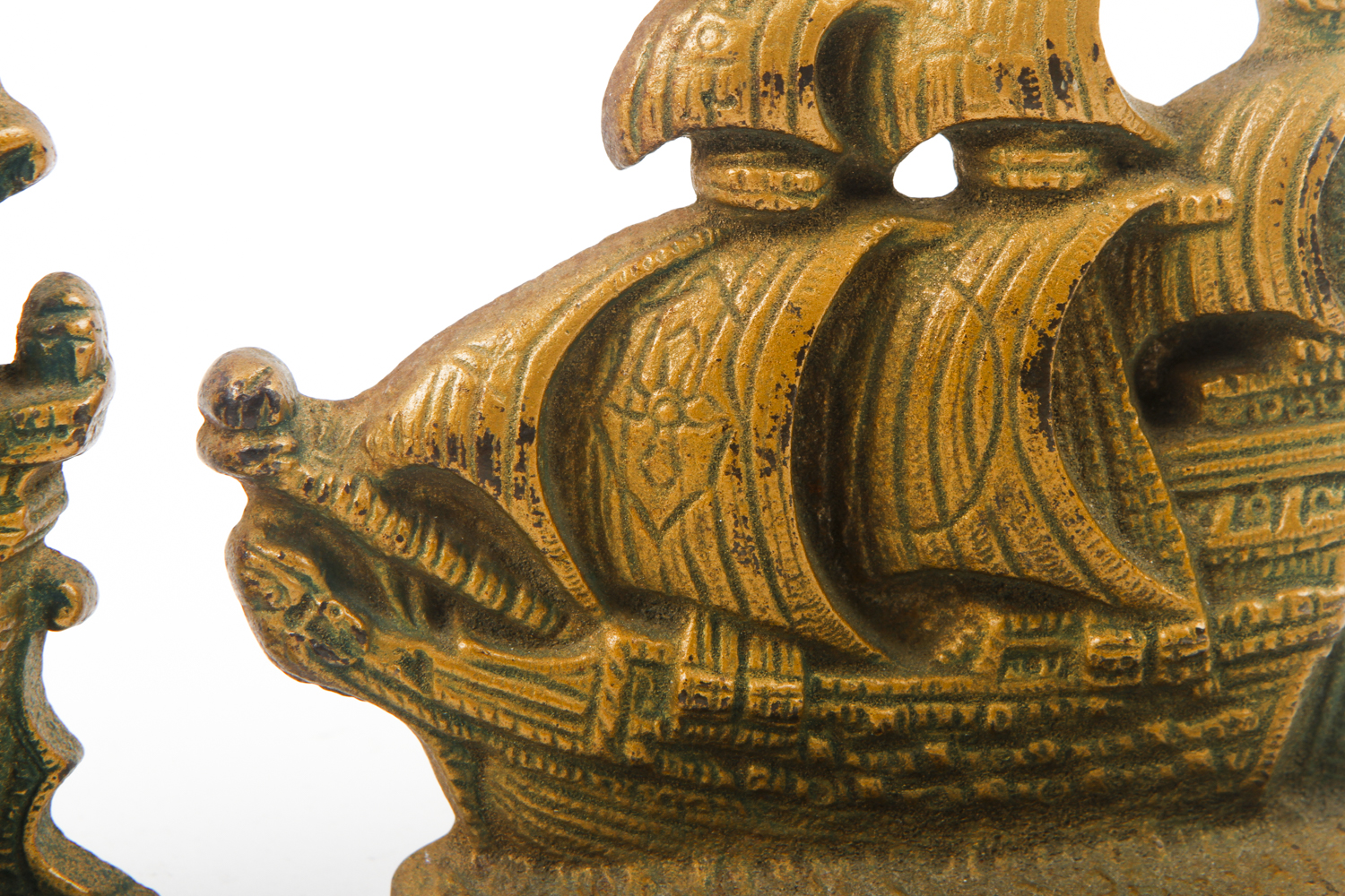 Antique Ship Galleon Bookends