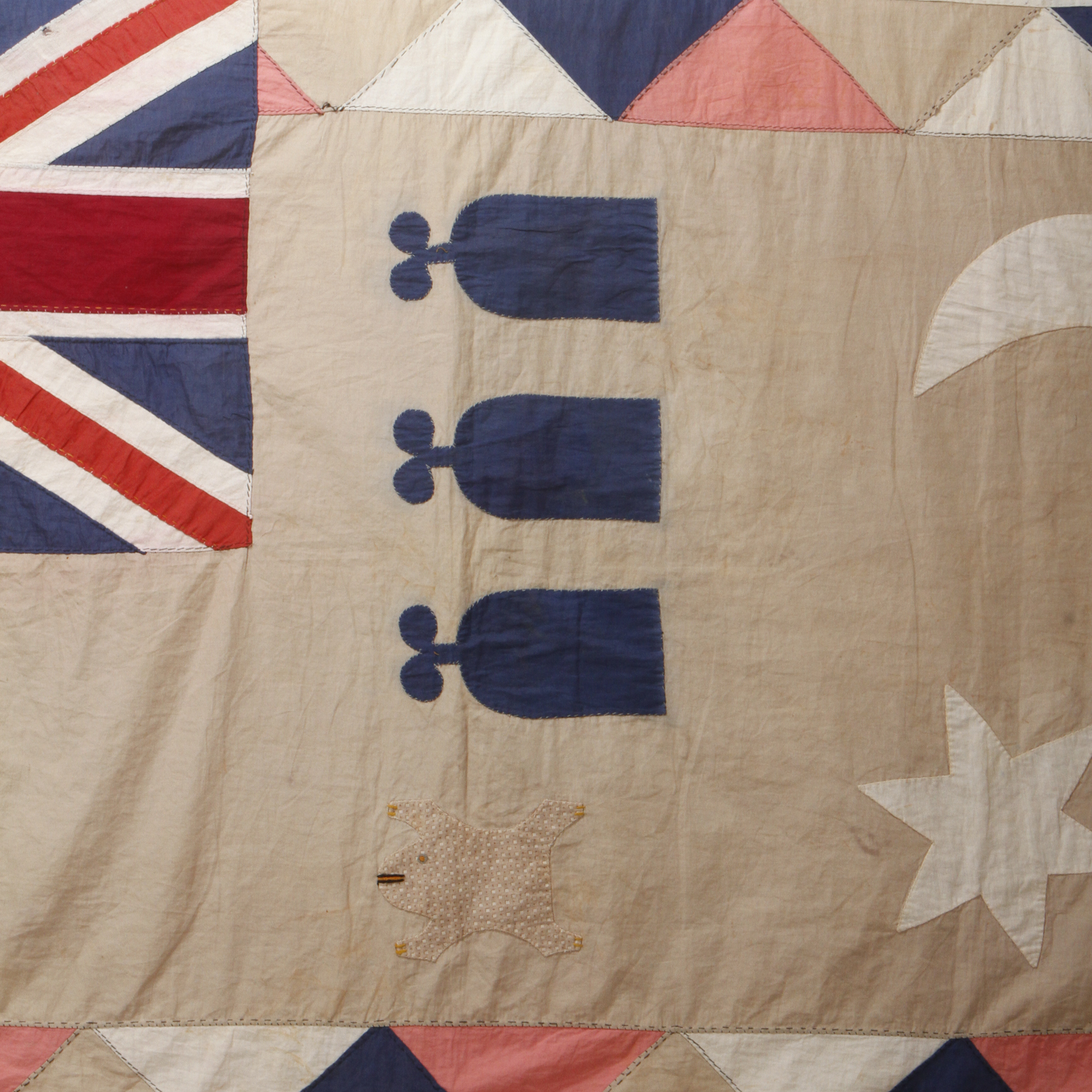 Framed Antique British Colony Flag