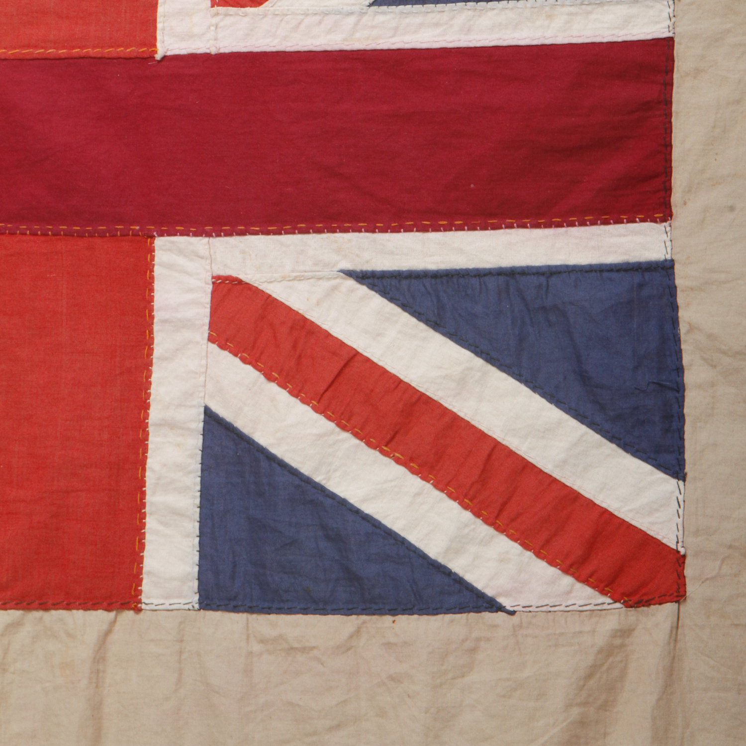 Framed Antique British Colony Flag