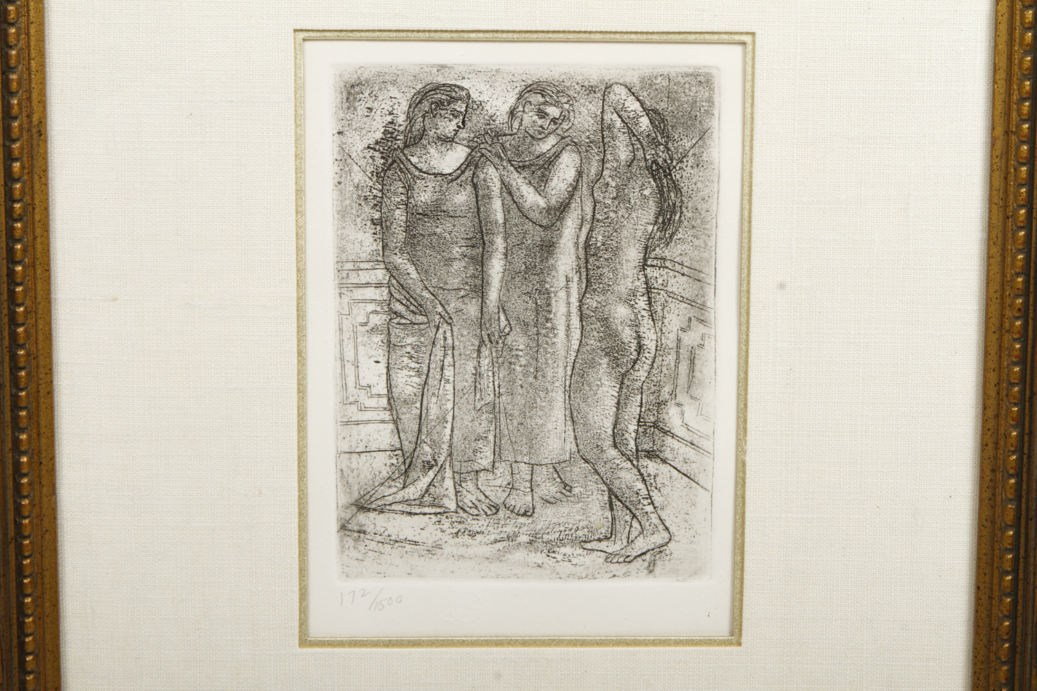 Restrike Etching of Pablo Picasso's "Groupe De Trois Femmes"