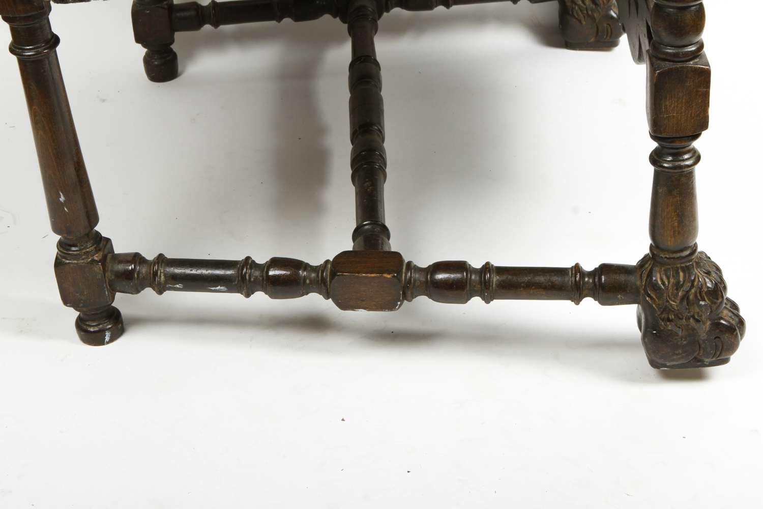 Carved Italian Throne Chair with Donghia Cut Velvet Upholstery