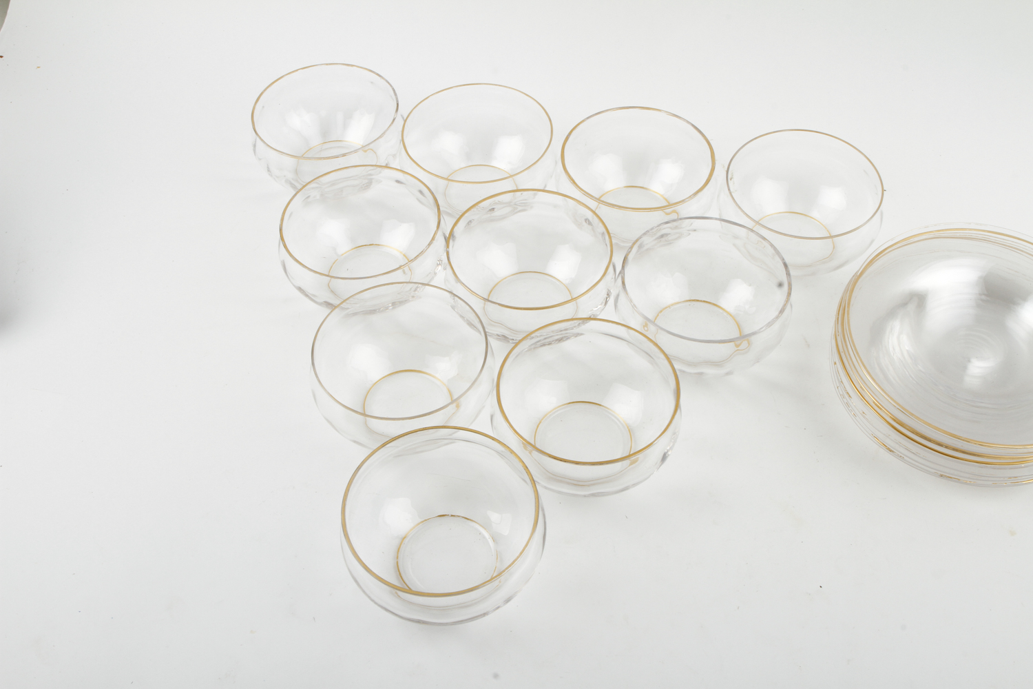 Antique Baccarat Crystal Bowls and Plates