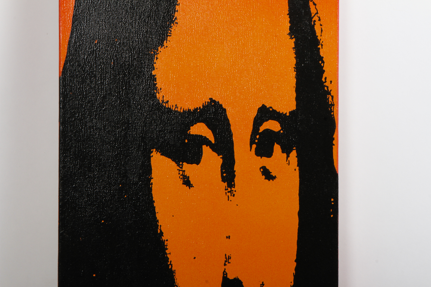 Dave Wilcox Spray Paint and Acrylic on Canvas "Why the long face Mona?"