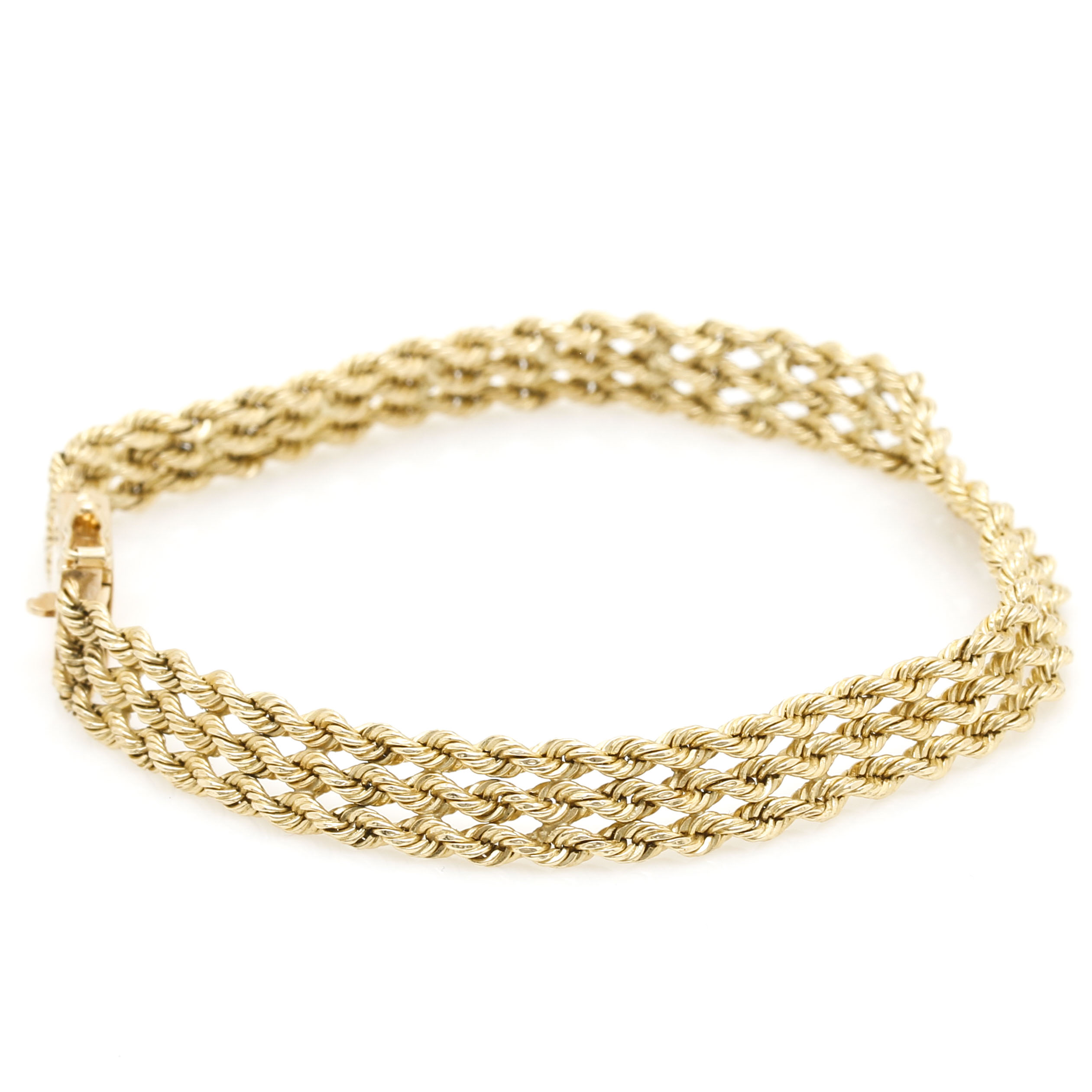 14K Yellow Gold Rope Bracelet