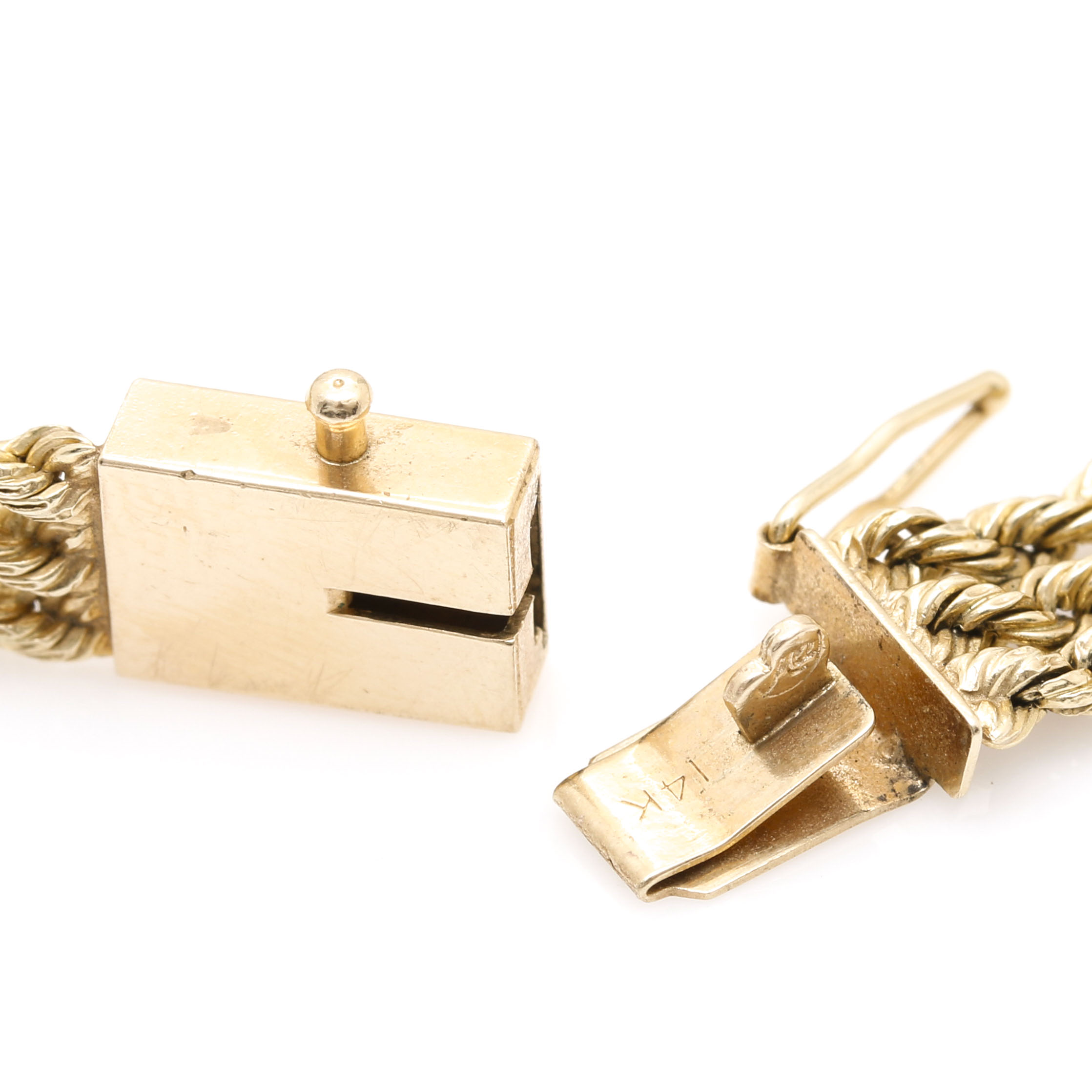 14K Yellow Gold Rope Bracelet