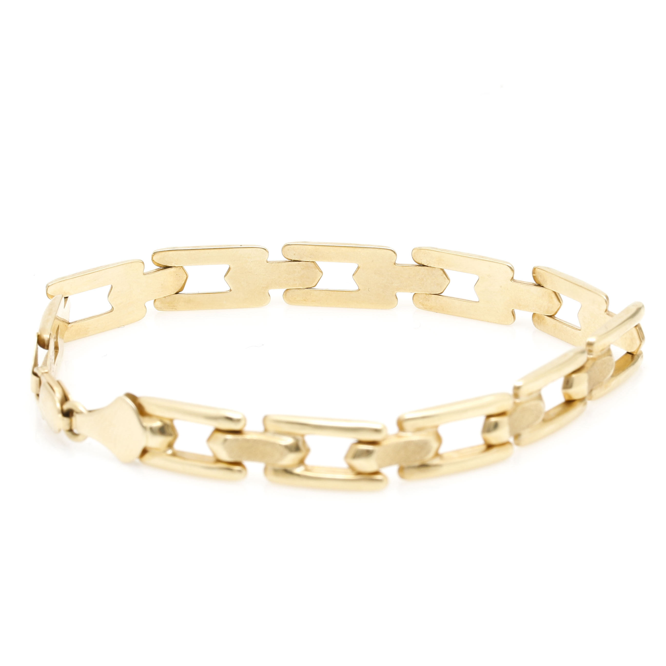 14K Yellow Gold Curb Link Bracelet