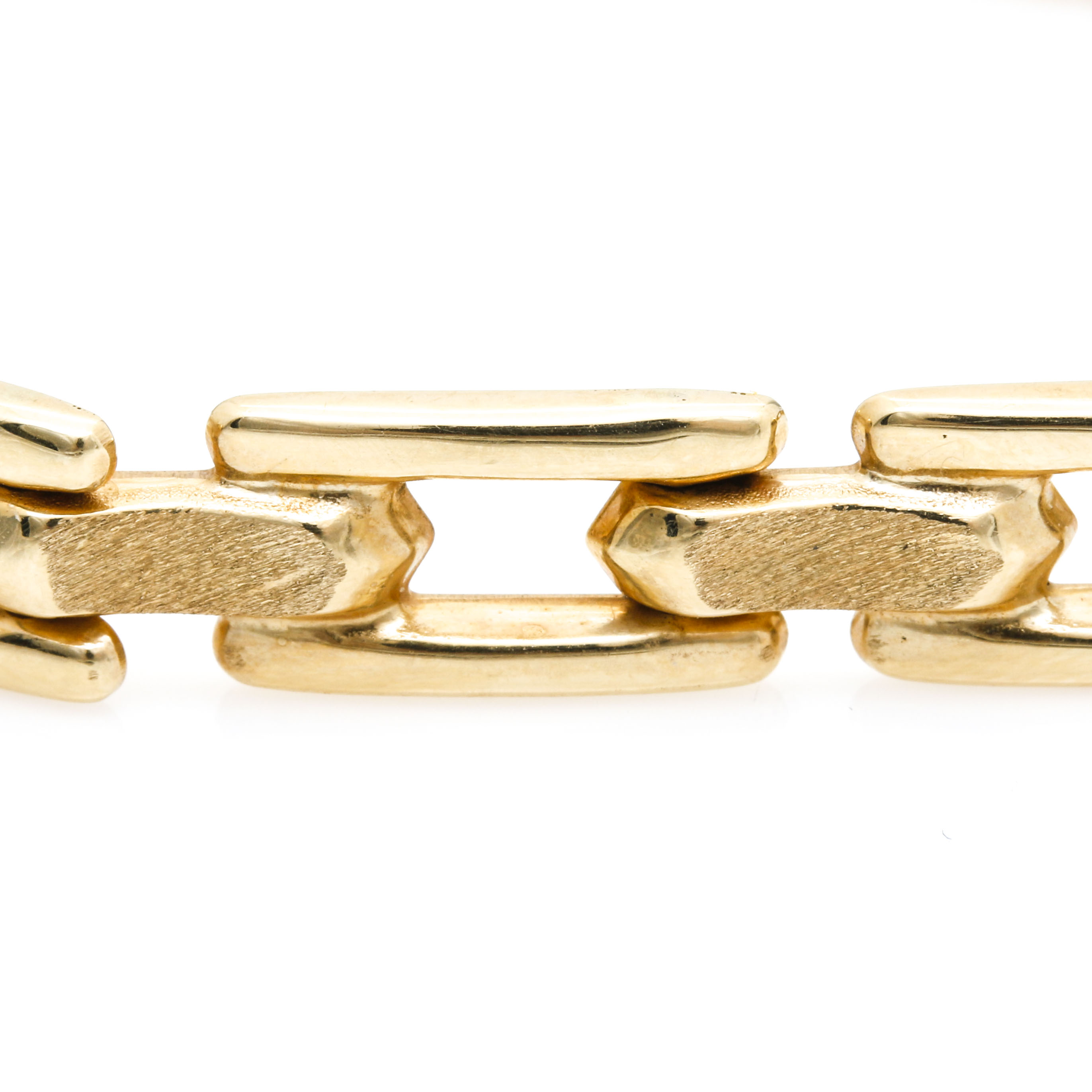 14K Yellow Gold Curb Link Bracelet