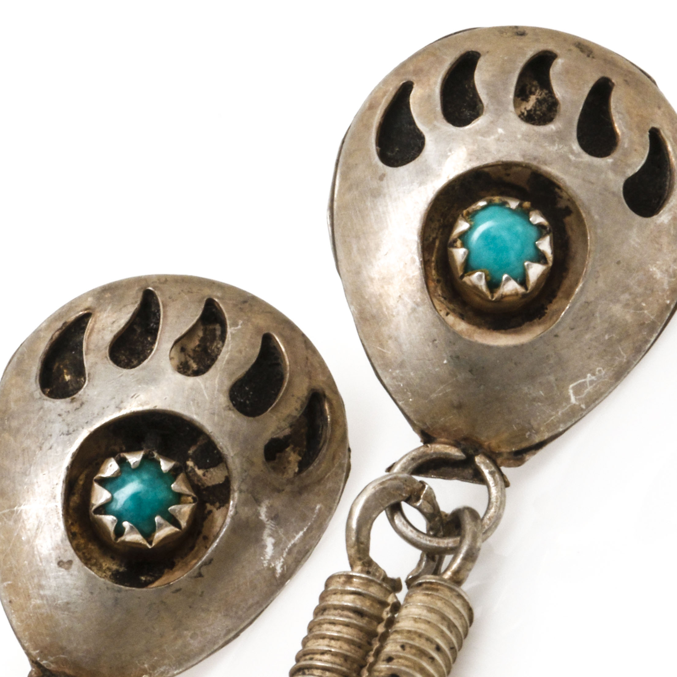 Mexican Sterling Silver and Navajo Style Jewelry With Turquoise and Abalone
