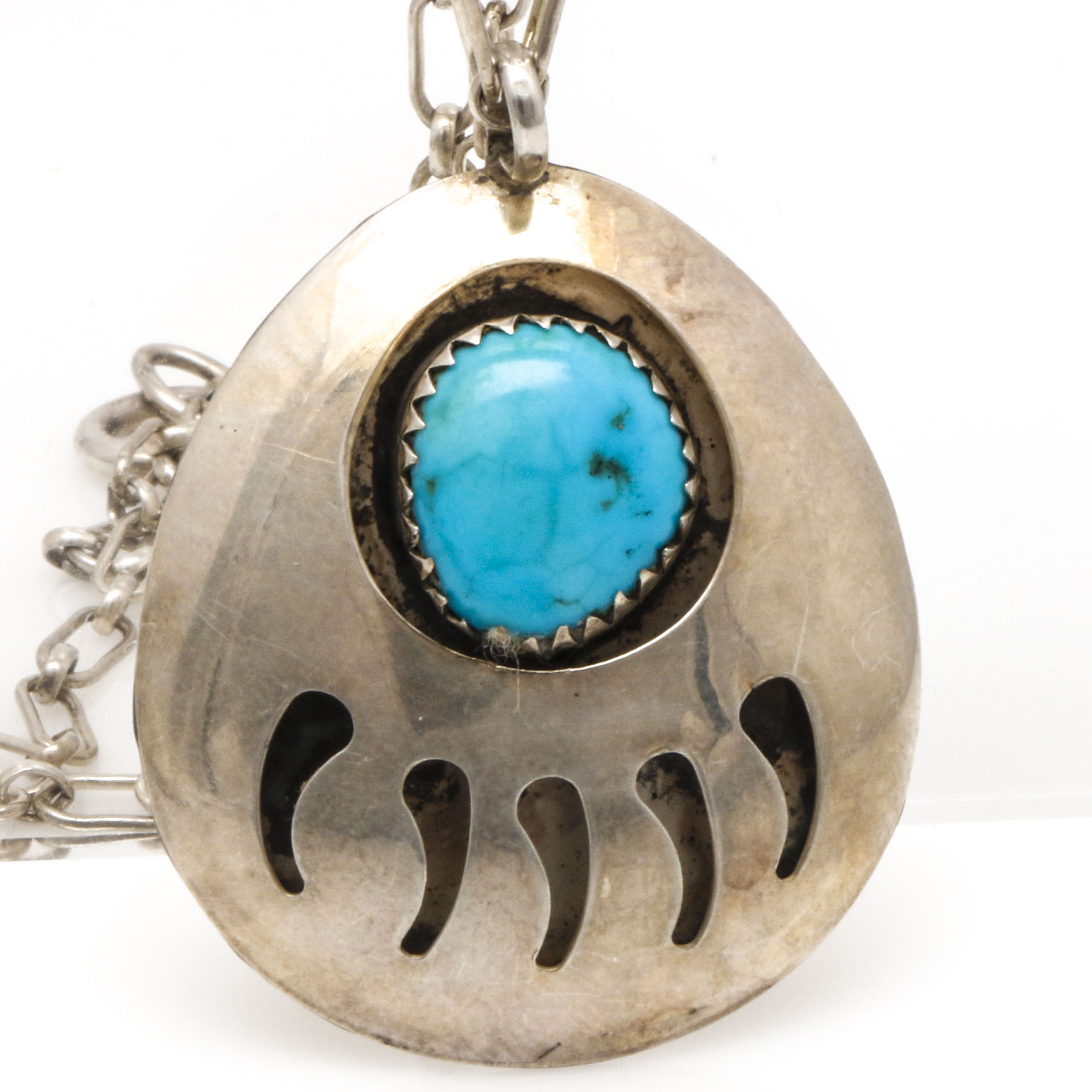 Mexican Sterling Silver and Navajo Style Jewelry With Turquoise and Abalone