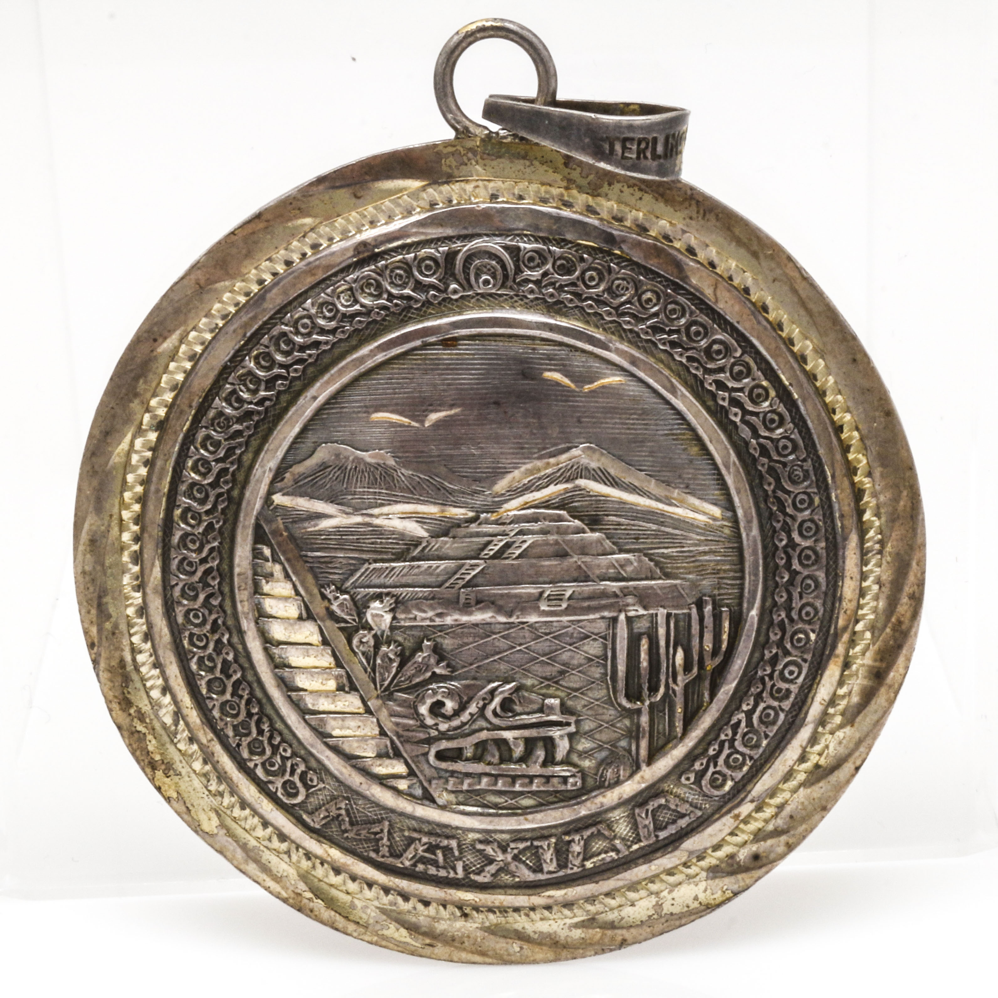 Mexican Sterling Silver and Navajo Style Jewelry With Turquoise and Abalone