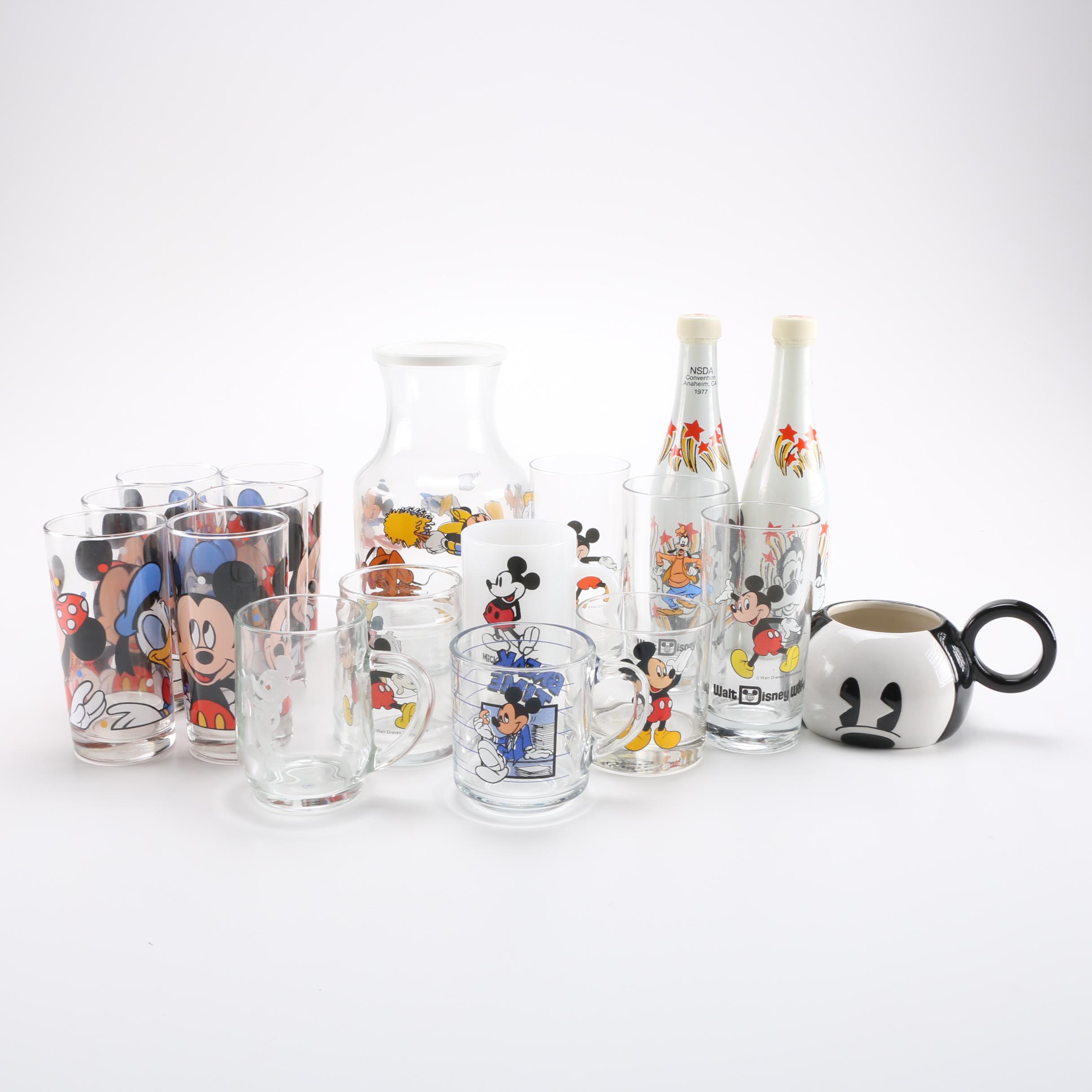 Mickey Mouse and Disney Glassware