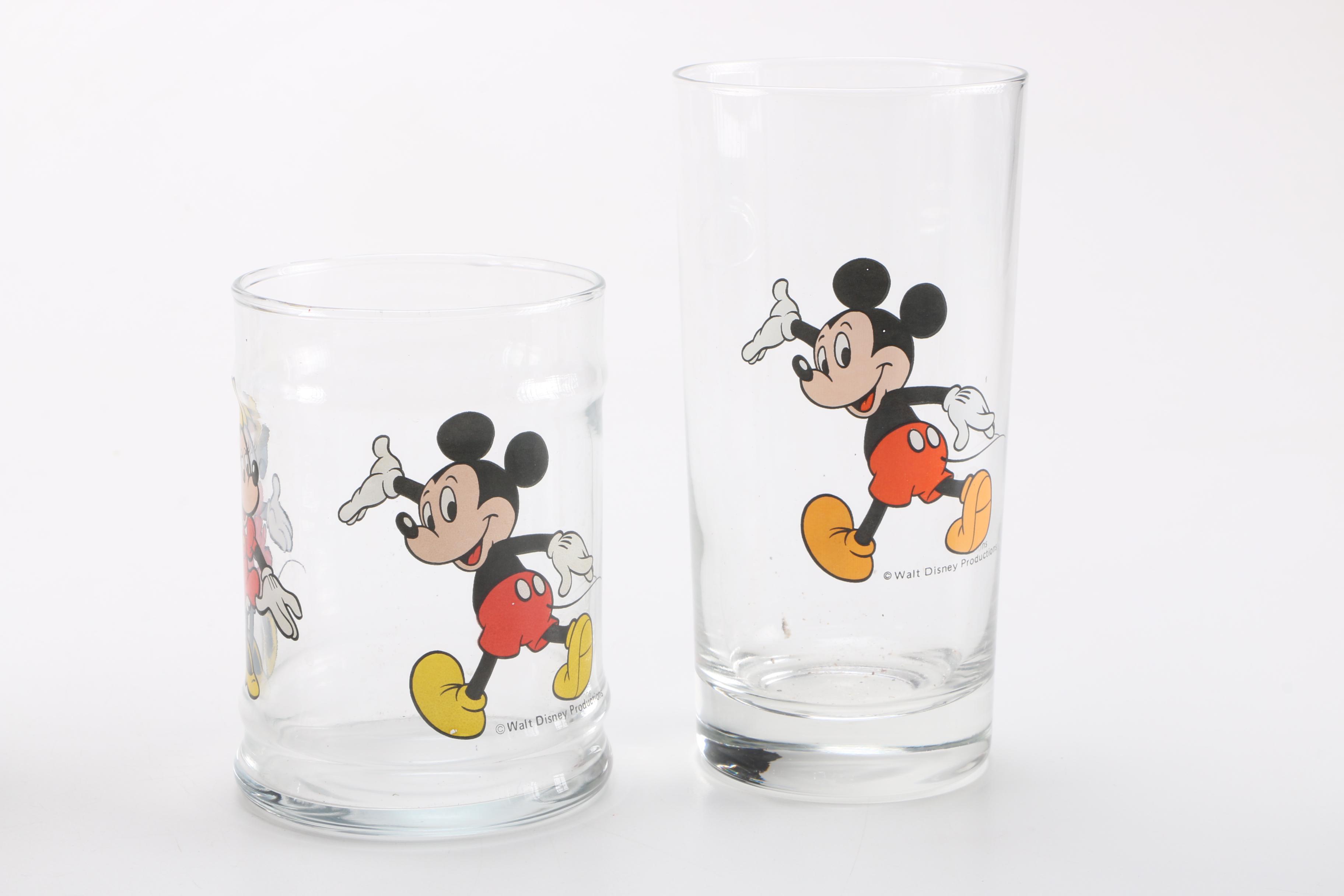Mickey Mouse and Disney Glassware